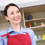 笑顔の女性